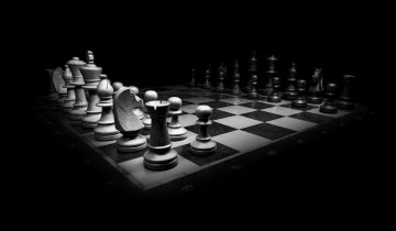 szachy czarno-białe