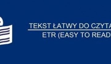ikonka ETR, tekst łatwy do czytania