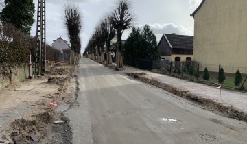 Rozkopana ulica Miła w Bytowie