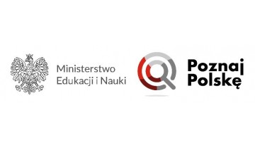 Logotypy programu Poznaj Polskę oraz Ministerstwa Edukacji i Nauki