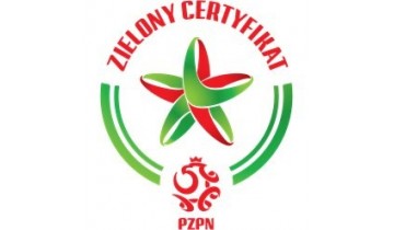 Logo PZPN zielony certyfikat - powiększ
